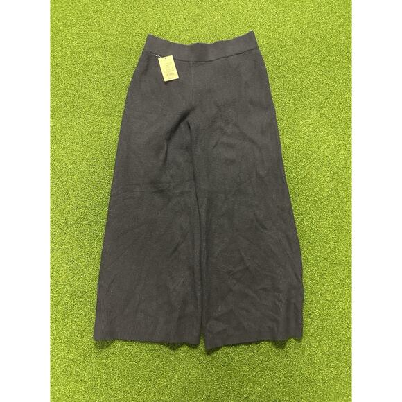 NWT A New Day High-Rise Ribbed Sweater Wide Leg Pants Navy Blue Women XS - Picture 2 of 6